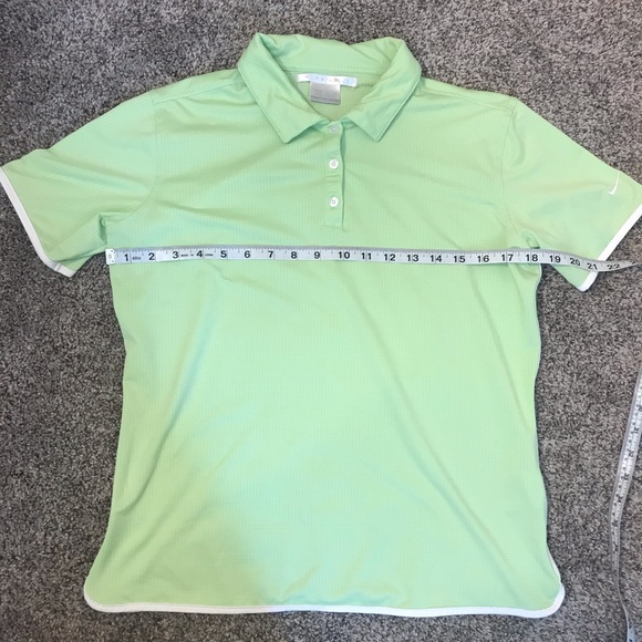Green Nike Golf Button Up Shirt Size Medium - Picture 6 of 7